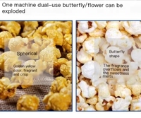 Petite Machine à Popcorn à gaz en acier inoxydable de haute précision en forme de boule de Caramel Machine à Popcorn à gaz équipement de collation en gros