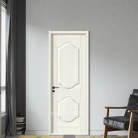 Porte en mélamine en gros, style intérieur moderne, pour chambre à coucher, avec bordure en PVC HDF et remplissage en papier alvéolé, insonorisée, pour appartement et école