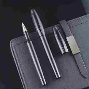 Wholesale Custom Black Gel <b>Roller</b> Pens 0.5mm Luxury Smooth Body Metal Ball Pen Non-Erasable for Personal Logo Promotional Gifts - Product Image 3