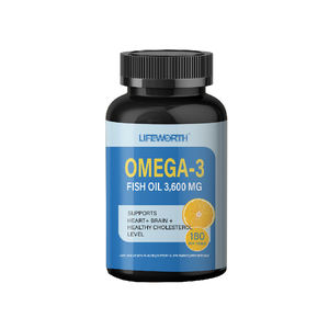 Marque privée lifevalue, haute puissance, favorise la santé du cerveau et du cœur, supplément d'huile de poisson Omega-3 avec EPA et <span class=keywords><strong>DHA</strong></span> - Product Image 3