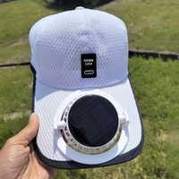 Casquette de baseball pour homme XKENHEAT avec ventilateur à énergie solaire et recharge USB, bord large et ventilé, chapeau de soleil, autonomie de 8 à 16 heures