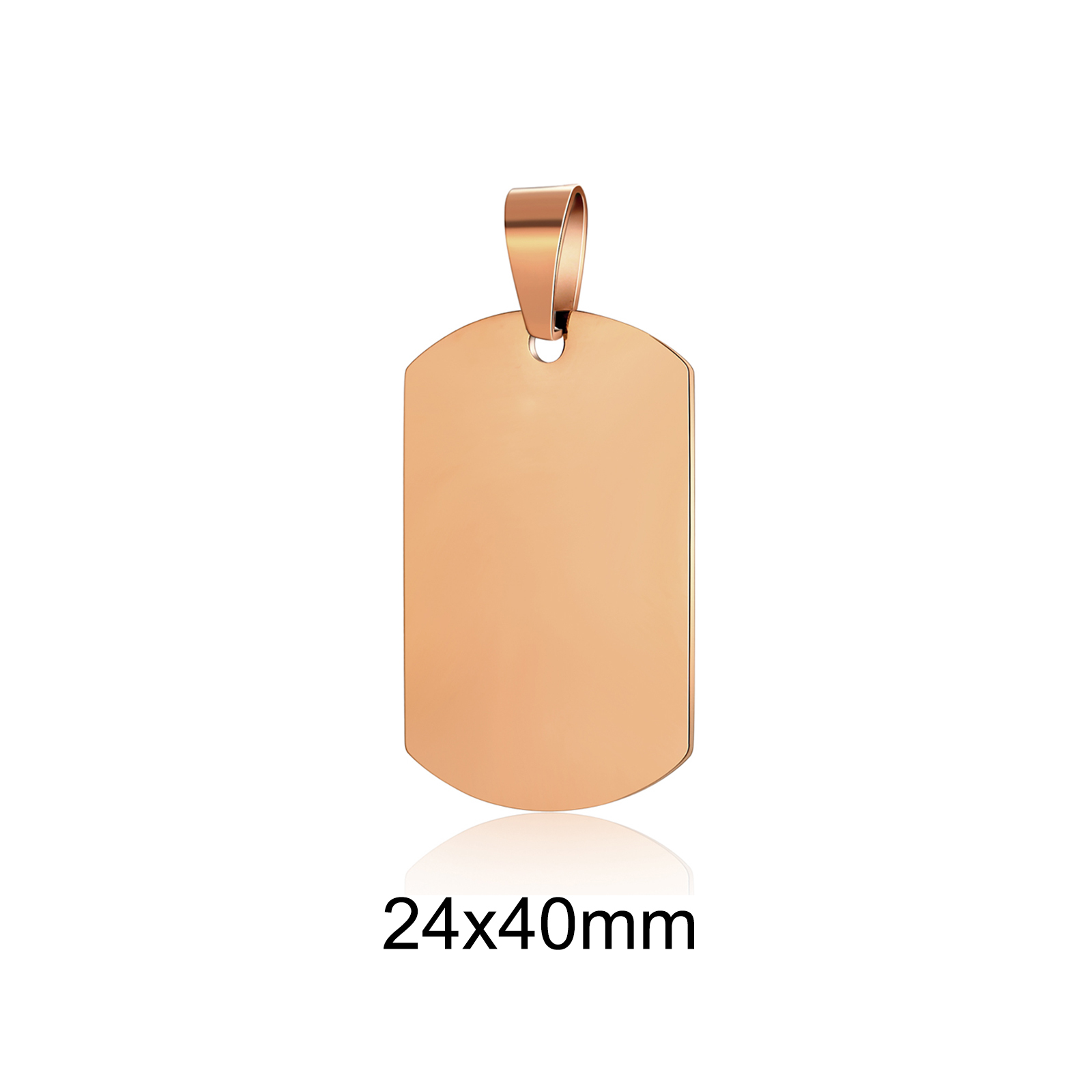 Or rose 24X40mm