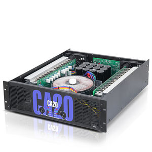 Amplificador de Potencia de Audio Profesional CA20 Clase H, 2x1000W 8Ohm, Metálico, de Aluminio, Sistema de Audio para Escenario - Product Image 4
