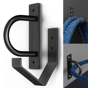 Soporte de Pared para Cuerdas de Gimnasio, Kit de Gancho para Organización y Almacenamiento de Cuerdas de Entrenamiento, Soporte de Pared para Cuerdas de Fitness - Product Image 1