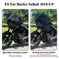 Kit de montage de carénage de phare de moto pour Harley Softail 2018 et modèles ultérieurs Fat Boy Low Rider Breakout Street Bob Heritage