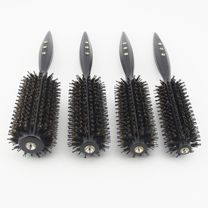 <span class=keywords><strong>Brosse</strong></span> à <span class=keywords><strong>cheveux</strong></span> ronde en bois massif CHAOBA, poils de sanglier et de nylon, <span class=keywords><strong>brosse</strong></span> volumisante <span class=keywords><strong>pour</strong></span> femmes ou hommes, <span class=keywords><strong>cheveux</strong></span> courts, moyens ou longs - Product Image 2
