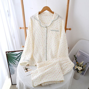 Conjunto de Pijamas Impressos de Algodão Puro e Macio, Fabricante Direto de Calças Heart Trousers, Atacado - Product Image 4