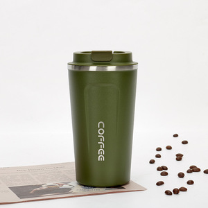 Mug à café isotherme réutilisable de qualité supérieure, 380 ml, en acier inoxydable 304, sans BPA, anti-transpiration, <span class=keywords><strong>tasse</strong></span> thermique longue durée pour le bureau et les voyages - Product Image 6