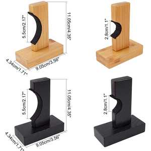 2 ensembles de support de batte de baseball en bambou écologique présentoir mural de batte de baseball de qualité supérieure - Product Image 2