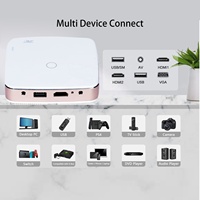 S-90 Mini projecteur DLP Smart Android 9 Home cinéma Portable 4k Video Cube Date 2G RAM Petit projecteur vidéo 4k