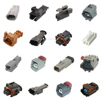 Conector Automotriz Hembra de 6 Pines Gris, Conector Impermeable para Automóvil DT06-6S