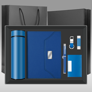 Coffrets cadeaux innovants pour la fête des pères/le Nouvel An : carnets <span class=keywords><strong>d</strong></span>'affaires, stylos, mugs isothermes avec porte-cartes <span class=keywords><strong>de</strong></span> visite/clé USB et porte-clés - Product Image 4