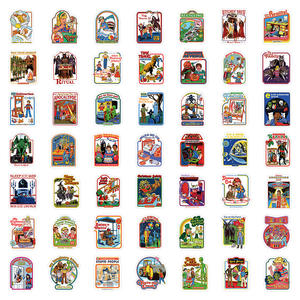 50 pièces USA <span class=keywords><strong>film</strong></span> d'horreur autocollant pour planche à roulettes bouteille voiture décor effrayant <span class=keywords><strong>film</strong></span> affiche - Product Image 3