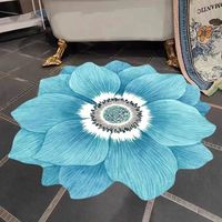 Tapis en laine touffeté à la main à motif de fleurs 3D, à vendre, design personnalisé, chambre à coucher