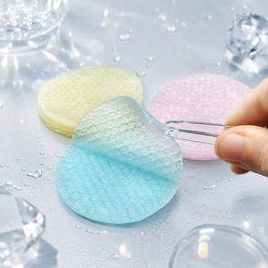 Y528 Gelb-Rosa-Blau Schillernder Eiskühlender Ventilator <span class=keywords><strong>Bingbing</strong></span> Nass-Kompresse Gesichtspflege Stark Wasserabsorbierende Tiefenwasser-Baumwollpads - Product Image 1