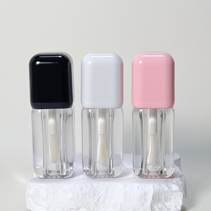 Tubos de Brillo Labial de 6 ml con Aplicador de Pincel Grande, Botellas de Aceite Labial de Lujo en Blanco/Rosa/Negro, Tubo de Brillo Labial - Product Image 5