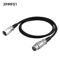 Câble de microphone XLR équilibré mâle-femelle 3PMF01 Pro, cordon d'interconnexion audio 3 broches