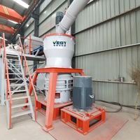 Ligne de production de micropoudre HGM125 : Concasseur à marteaux intégré, élévateur, trémie, filtre à impulsions – Solution complète de broyage