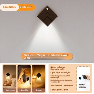 Magnetic suction wiring free intelligent charging LED human body induction <b>light</b>, indoor small night <b>light</b> layout - Product Image 5