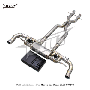 Silencieux d'échappement Catback à montage direct pour Mercedes-Benz GLS63 AMG W166/X166 5.5T 2015-2019 Boska Luxe Titane Poli 1.2mm - Product Image 2