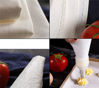 15-teiliges Set Wieder verwendbare Baumwoll taschen Edelstahl düsen Kuchen-Dekorations werkzeuge Zuckerguss-Spritz beutel und Düsenspitzen-Set