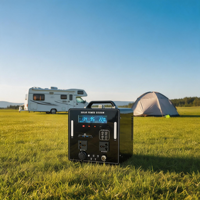 Generator Power Bank Portabel Multifungsi Darurat 1000W 1200W untuk Kemah di Luar Ruangan, Baterai Lithium Lifepo4