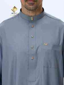 HARAMAIN MEN THOUB Robe arabe pour homme, matière douce haut de gamme, réalisée avec talent - Product Image 5