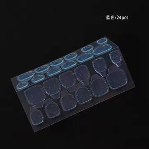 24Pcs Ruban Adhésif Double Face Colle Autocollant <span class=keywords><strong>Faux</strong></span> Ongles Colle pour <span class=keywords><strong>Faux</strong></span> Ongles Conseils Clear Jelly <span class=keywords><strong>Gel</strong></span> <span class=keywords><strong>Pad</strong></span> Press On Nails Manucure - Product Image 6