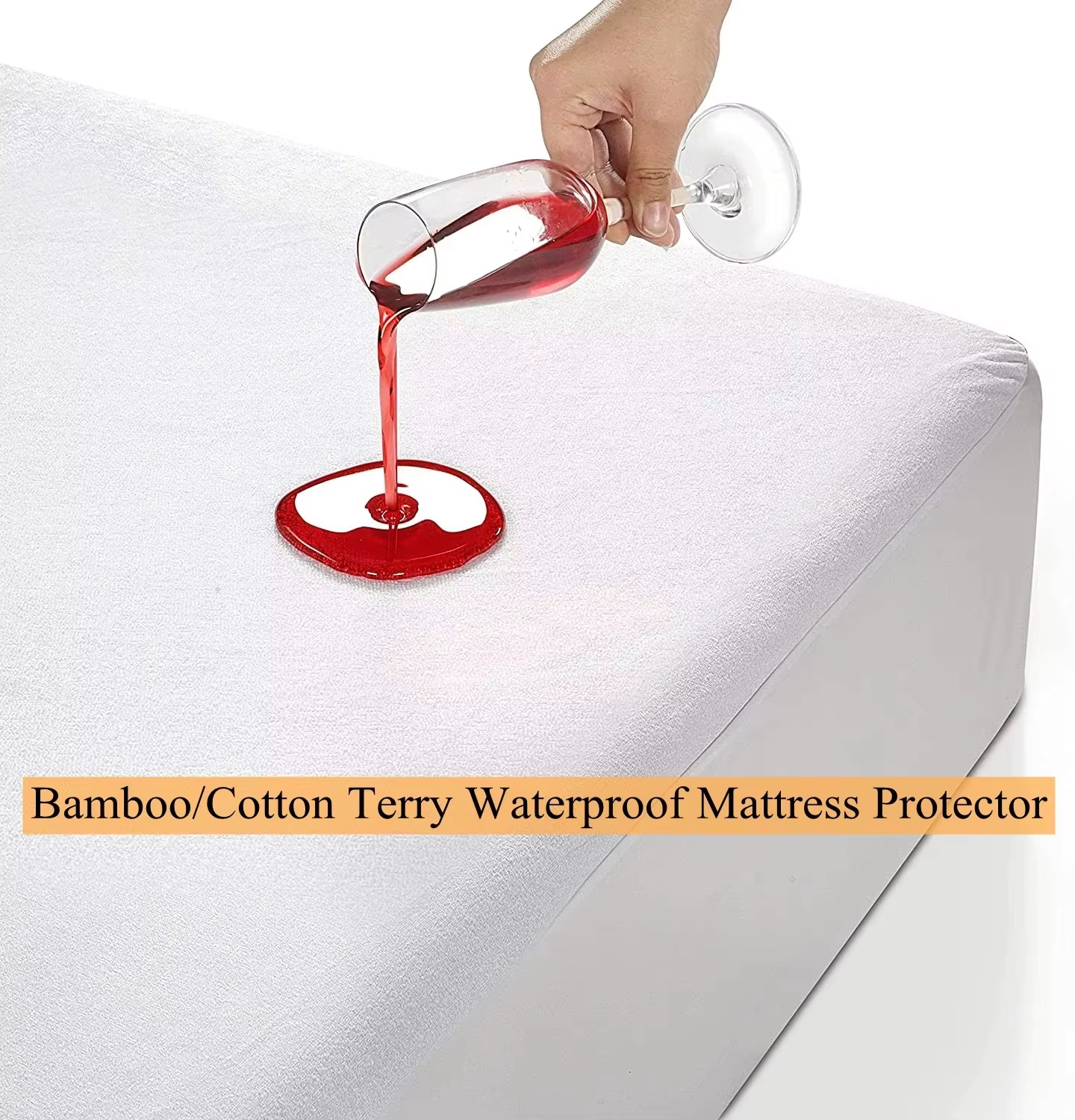 Bamboo/Cotton Terry Fabric-White