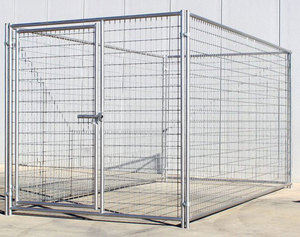 Fabrika toptan özelleştirmek paslanmaz çelik Walk-in kafes sistemi büyük köpek kulübesi çalışır - Product Image 1