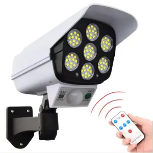 Remote Control Outdoor Camera Cameras Light 77 LED Solar Motion Sensor Security Wall Lights Outdoor with CCTV Camera