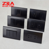 Interruptor de Pared Serie KD, Negro Mate Completo, Suministro de Fábrica, Interruptor Eléctrico para Luz, Interruptores para Casa, EE. UU.