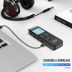 Micro <span class=keywords><strong>Dictaphone</strong></span> noir 8 Go PCM de haute qualité d'usine OEM Dispositif d'enregistrement audio pour les conférences Prend en charge les formats <span class=keywords><strong>MP3</strong></span> et WAV - Product Image 5