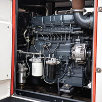Groupe électrogène diesel étanche de 15 kW pour alimentation de secours résidentielle LINGGE Triphasé 400V 50Hz avec ATS