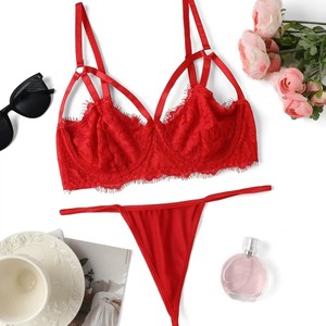 Ensemble de lingerie rouge pour femmes pour les fêtes du Nouvel An (7093) - Disponible sur AliExpress Europe & Amérique - Product Image 1