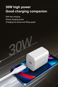 Chargeur mural USB PD 30W, adaptateur d'alimentation mobile OTP pour charge rapide, certification ETL FCC RoHS, fabricant OEM ODM - Product Image 3