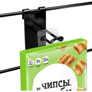 Étiquette suspendue Dgjm 1-1/4 x 1-5/8 en plastique transparent auto-adhésif, robuste, rectangulaire, pour usage en magasin de détail - Product Image 5