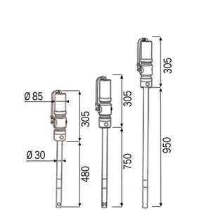 MECLUBE - 010-1032-000 Bomba de grasa neumática 100:1 Mod. 700 18 30 kg-BOMBAS DE GRASA EAN ACCIONADAS POR AIRE - Product Image 2
