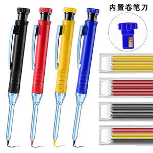 2.8MM金属深穴カーペンターペンシルアクティビティロングヘッドマーキングペン色付き鉛メカニカルマーカーペンカスタムロゴ付き - Product Image 2