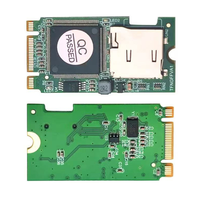 SP M2 NGFF B-KEY to Mico-SD SD-HC SDXC TF Card Reader T-Flash Card M.2 B Card Adapter Embedded Industrial Mobile SSD