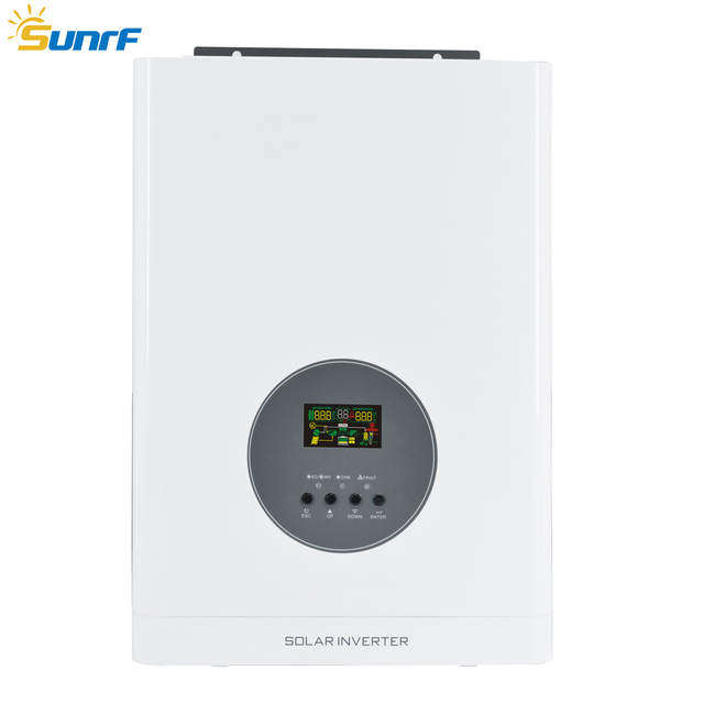 2kw 5kw 10kw String Solar Inverter for Home 24Vdc Battery Voltage AC Output IP65 Protection Hybrid Grid for On-Grid Solar System