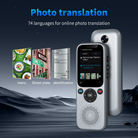 Traduttore Linguistico AI Portatile 138 Lingue Offline Traduzione Foto GPT Chat di Gruppo Riconoscimento Vocale Schermo Touch