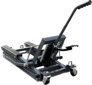 รถมอเตอร์ไซค์เหล็ก Q235 1500ปอนด์แท่นยกแม่แรงยกรถ ATV ไฮดรอลิกความสูงสูงสุด375มม. สำหรับถนนและจักรยานสกปรก - Product Image 1