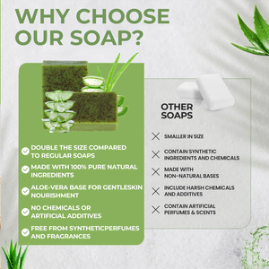 Barra de jabón exfoliante de lavanda Aloe <span class=keywords><strong>Vera</strong></span> con partículas de carbón de bambú, exfoliante purificante para minimizar los poros - Product Image 5