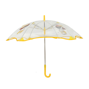 <span class=keywords><strong>Parapluie</strong></span> <span class=keywords><strong>transparent</strong></span> semi-automatique pour enfants, style dessin animé, coins arrondis, sûr pour l'école primaire - Product Image 6