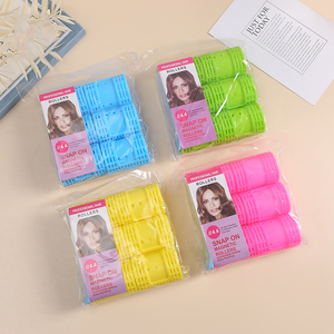 Venta al por mayor de rulos para el cabello, rulos de plástico para el cabello <span class=keywords><strong>con</strong></span> clips, alfileres, rodillos de <span class=keywords><strong>velcro</strong></span> de plástico para el cabello - Product Image 6