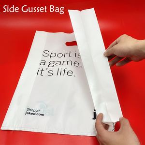 <strong>Factory</strong> Outlet <strong>Custom</strong> logo Recyclable Biodegradable Clothes Shopping Packing Die Cutting Plastic Bag Handles - Product Image 5