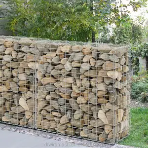 Galfan Hàn gabion giữ lại bức tường khối 200x100x50 Hàn gabion hộp gabion giỏ đá Lồng hàng rào vườn giá