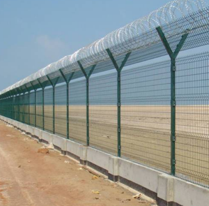 Alambre de púas para cercas de aeropuertos/cárceles, postes tipo Y, barandas de protección, antiescalada, resistente al viento, redes protectoras resistentes a la corrosión - Product Image 3