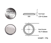 Pile bouton au lithium 3V CR2032, pile 2032, sûre pour les enfants et la plus longue durée de vie, pour AirTag, clé de voiture